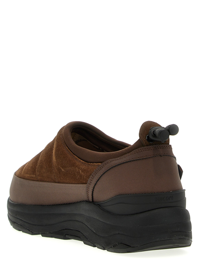 Shop Suicoke Pepper Flat Shoes In Brown