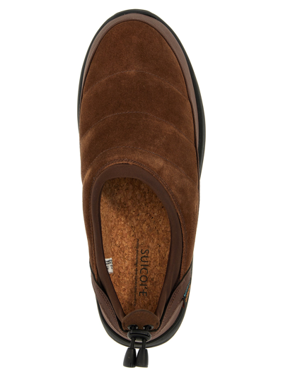 Shop Suicoke Pepper Flat Shoes In Brown