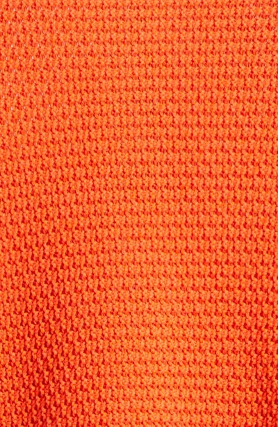 Shop Issey Miyake Rustic Knit Cardigan In 33-powerful Orange