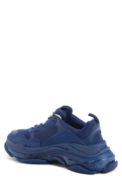 Shop Balenciaga Triple-s Air Retro Sneaker In Marine