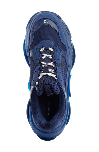 Shop Balenciaga Triple-s Air Retro Sneaker In Marine