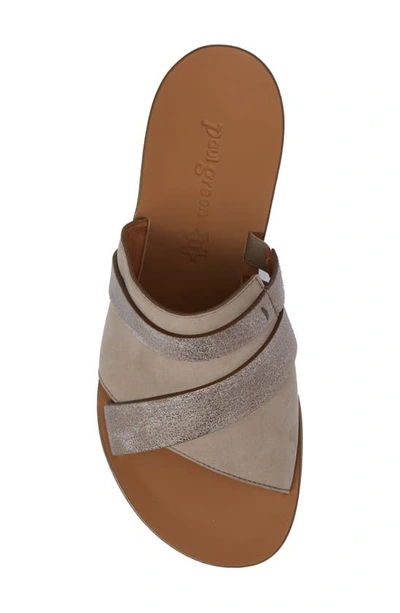 Shop Paul Green 'bayside' Leather Sandal In Grey