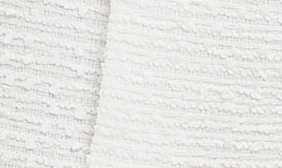 Endless Rose Short-sleeve Double-breasted Tweed Blazer Jacket In White