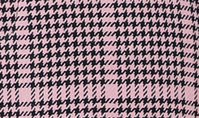 Shop Endless Rose Houndstooth Check High Waist Pants In Pink Multi