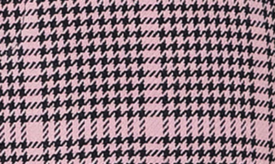 Endless Rose Houndstooth Check High Waist Pants In Pink Multi