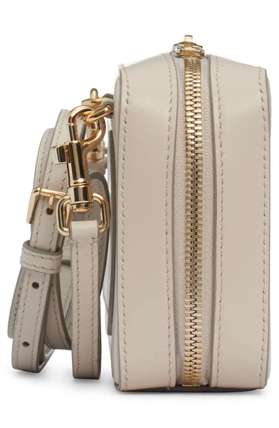 Shop Dolce & Gabbana Dg Logo Leather Camera Crossbody Bag In Ivory
