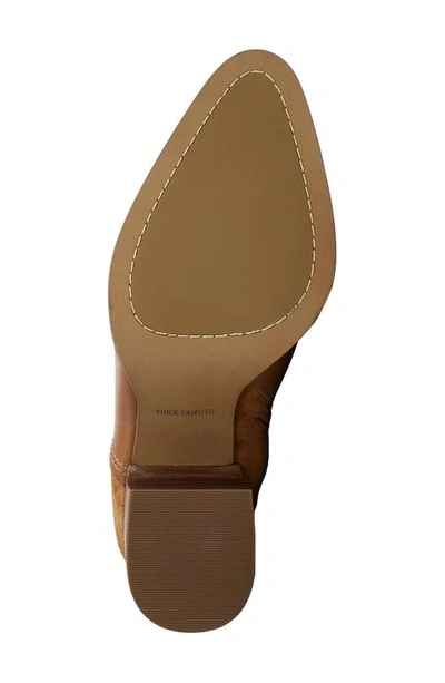 Shop Vince Camuto Evelanna Bootie In Golden Walnut