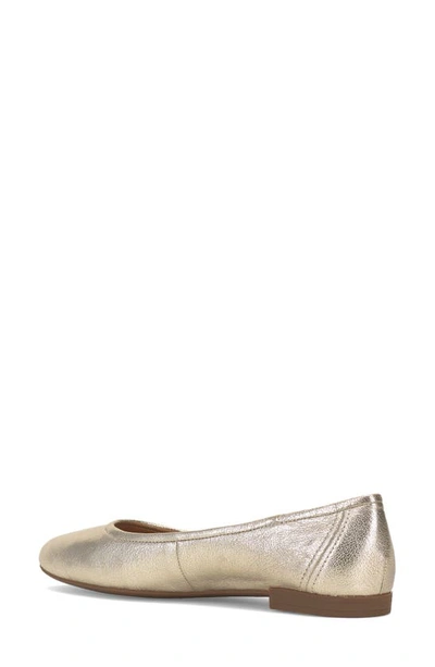 Shop Vince Camuto Minndy Flat In Light Gold