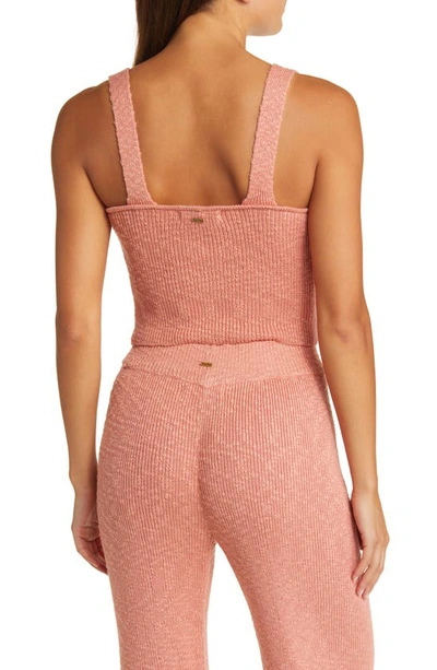 Rip Curl Tropics Knit Crop Tank In Coral
