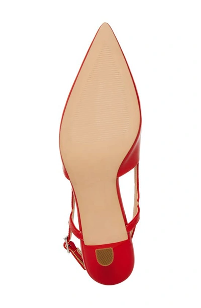 Shop Steve Madden Legaci Kitten Heel Pointed Toe Pump In Red Patent