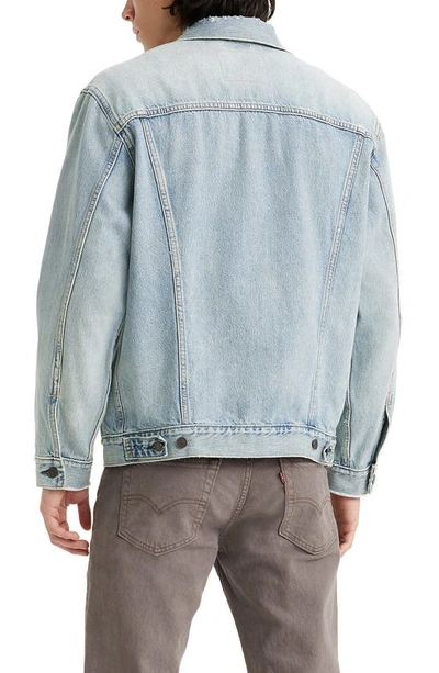 Shop Levi's Relaxed Fit Denim Trucker Jacket In Huron Waves