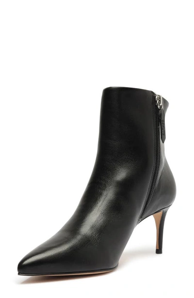 Shop Schutz Mikki Mid Pointed Toe Bootie In Black