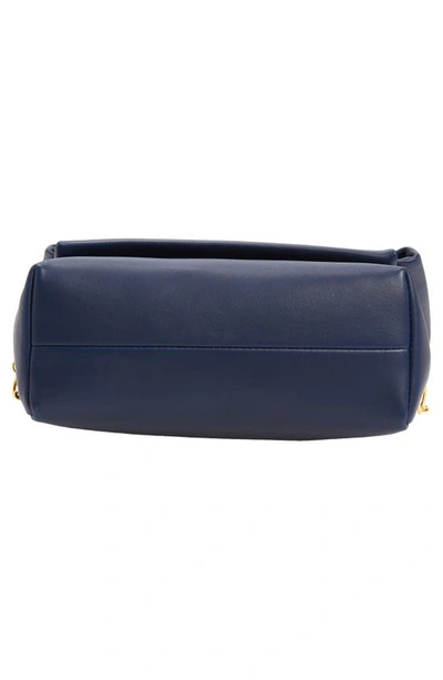 Shop Jw Anderson Medium Twister Leather Top Handle Bag In Navy
