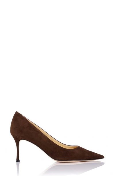 Shop Marion Parke Pointed Toe Pump In Chocolate
