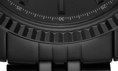 Shop Michael Kors Lexington Chronograph Bracelet Watch, 44mm In Black