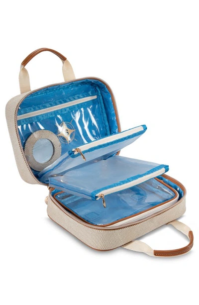 Stephanie Johnson Tropea Ivory Martha Large Briefcase Cosmetics Case In Ivory