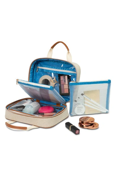 Stephanie Johnson Tropea Ivory Martha Large Briefcase Cosmetics Case In Ivory
