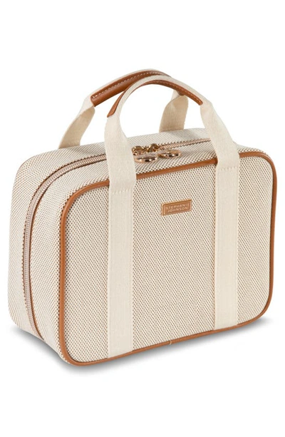 Stephanie Johnson Tropea Ivory Martha Large Briefcase Cosmetics Case In Ivory