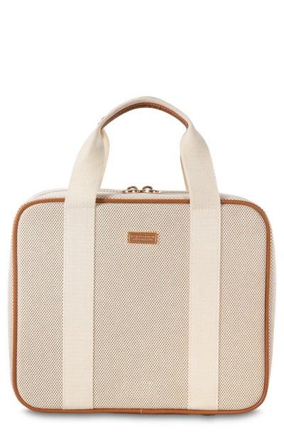 Stephanie Johnson Tropea Ivory Martha Large Briefcase Cosmetics Case In Ivory