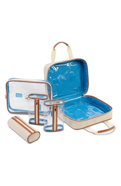 Stephanie Johnson Tropea Ivory Martha Large Briefcase Cosmetics Case In Ivory