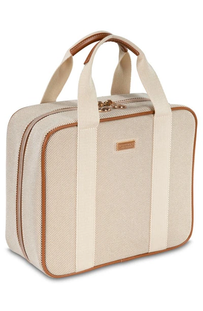 Stephanie Johnson Tropea Ivory Martha Large Briefcase Cosmetics Case In Ivory