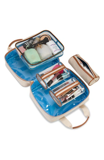Stephanie Johnson Tropea Ivory Martha Large Briefcase Cosmetics Case In Ivory