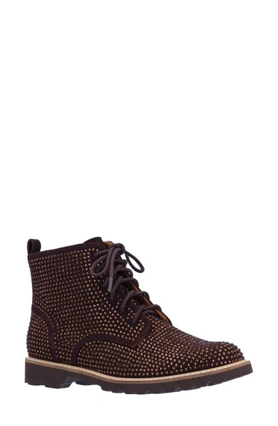 Shop L'amour Des Pieds Raynelle Bootie In Chocolate