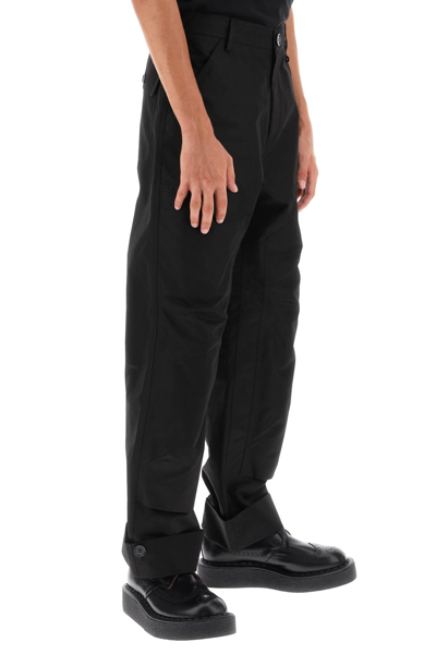 Shop Simone Rocha Workwear Twill Pants In Black (black)