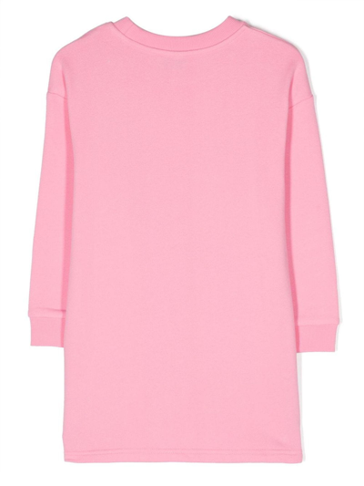 Shop Marc Jacobs Pink Cotton Sweater Dress In Rosa