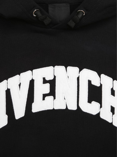 Shop Givenchy Black Cotton Hoodie In Nero