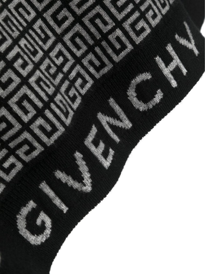 Shop Givenchy Black Cotton-cashmere Blend Knitted Hoodie In Nero