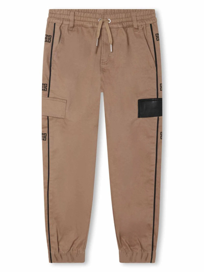 Shop Givenchy Beige Cotton Track Pants