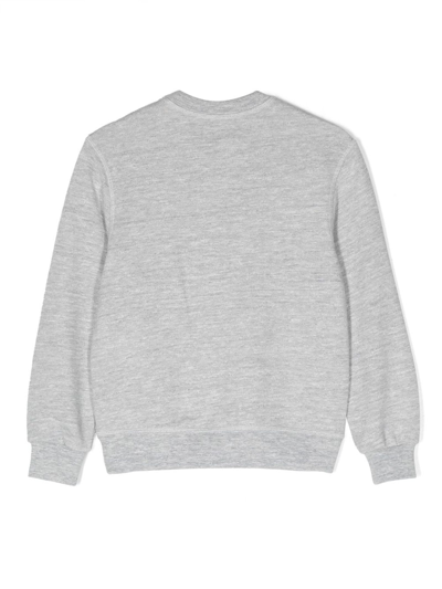 Shop Dsquared2 Grey Cotton Blend Sweatshirt In Grigio