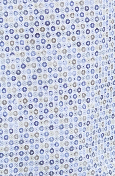 Bugatchi Ooohcotton® Geometric Print Button-up Shirt In Air Blue
