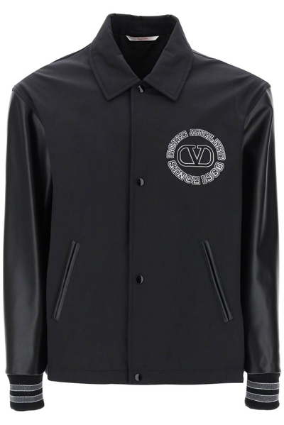 Shop Valentino Buttoned Long In Black