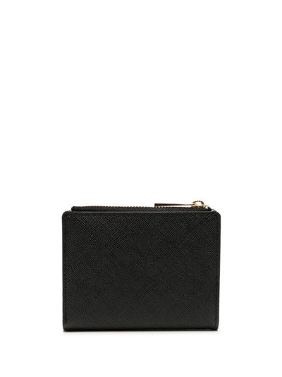 Agnès B. Bi-fold Leather Wallet In Black