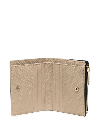 Agnès B. Bi-fold Leather Wallet In Black