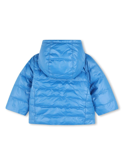 Shop Bosswear Reversible Puffer Jacket In Blue