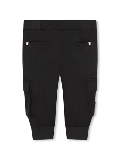 Bosswear Logo-patch Trousers In Black