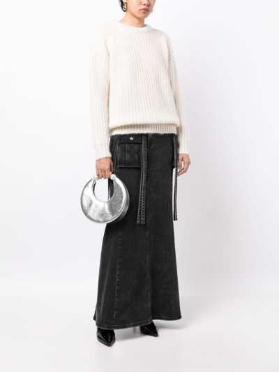 Kimhēkim Crew-neck Chunky-knit Jumper In White