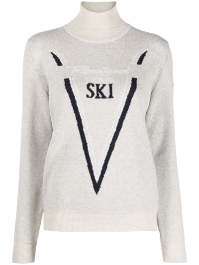 Shop Rossignol Victoire Ski Knit Jumper In Neutrals