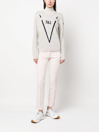 Shop Rossignol Victoire Ski Knit Jumper In Neutrals