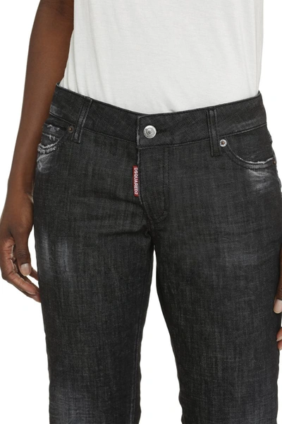 Shop Dsquared2 Jennifer 5-pocket Jeans In Black