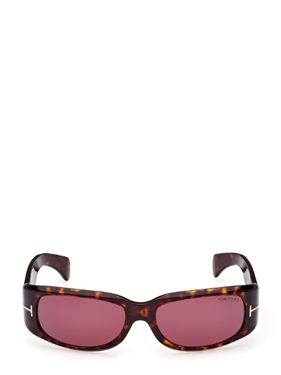 Shop Tom Ford Eyewear Rectangular Frame Sunglasses In Multi