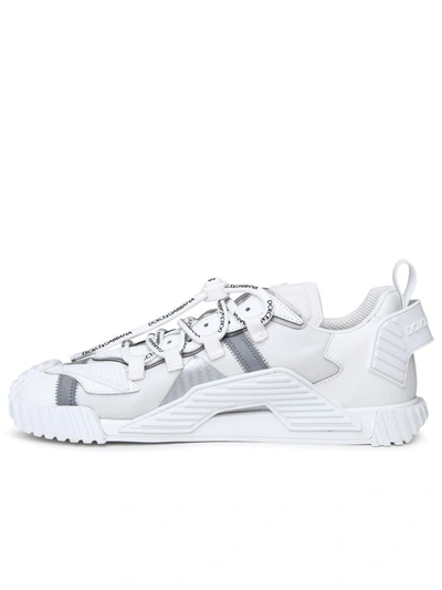 Shop Dolce & Gabbana Ns1 White Leather Blend Sneakers