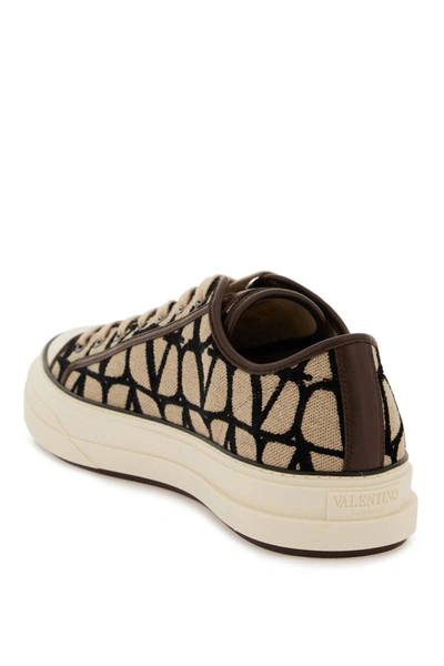 Shop Valentino Garavani Low-top Totaloop Toile Iconographe Sneakers In Multicolor