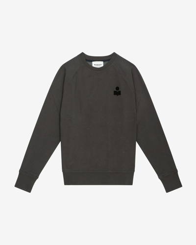 Shop Isabel Marant Étoile Milla Logo Sweatshirt In Grey
