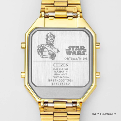 Pre-owned Citizen Record Label Star Wars Limited 300 Jg2123-59e Thermo Sensor Watch C-3po