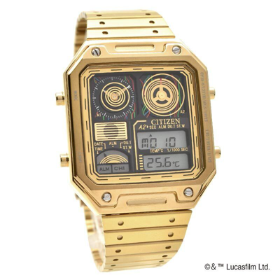 Pre-owned Citizen Record Label Star Wars Limited 300 Jg2123-59e Thermo Sensor Watch C-3po