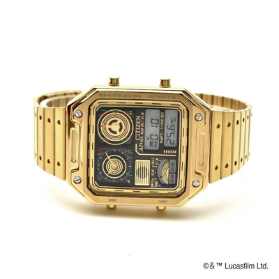 Pre-owned Citizen Record Label Star Wars Limited 300 Jg2123-59e Thermo Sensor Watch C-3po